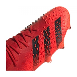 Adidas Predator Freak.1 Low Sg M FY6267 jalkapallokengät punainen, musta punainen 2