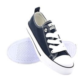 American Club Bandy sidottu merivoimien siniset lenkkarit sininen 3