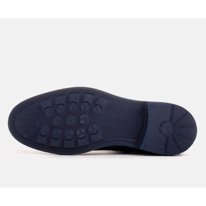 Marco Shoes Kevyet saappaat, joissa on litteä pohja, valmistettu luonnollisesta nahasta tummansininen 1