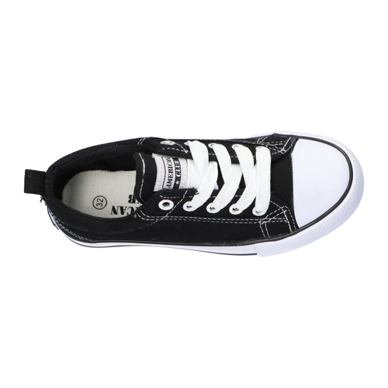 American Club Mustat amerikkalaiset LH20 -mustat lenkkarit valkoinen 1