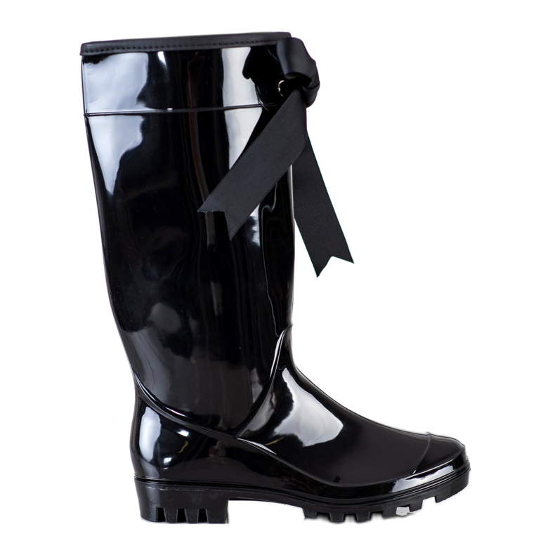 SHELOVET Korkea galoshes jousella musta 3