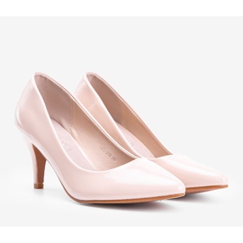 Beige pumput Faith -korkokengillä 1