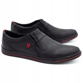 Polbut Miesten nahkakengät 362 musta rei'itys 1