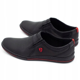 Polbut Miesten nahkakengät 362 musta rei'itys 6