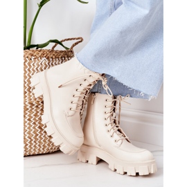 PS1 Lämmin saappaat Workery Beżowe World Is Mine beige 2