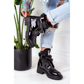 PS1 Lakatut lämpimät saappaat Työntekijät Black Not Realy musta 2