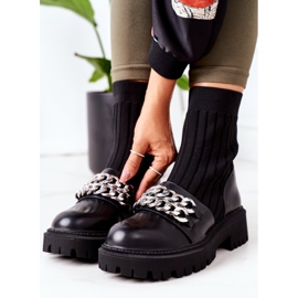 PS1 Työsaappaat ketjuilla mustat kulkevat tällä tavalla 1