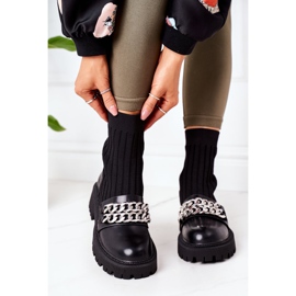 PS1 Työsaappaat ketjuilla mustat kulkevat tällä tavalla 2