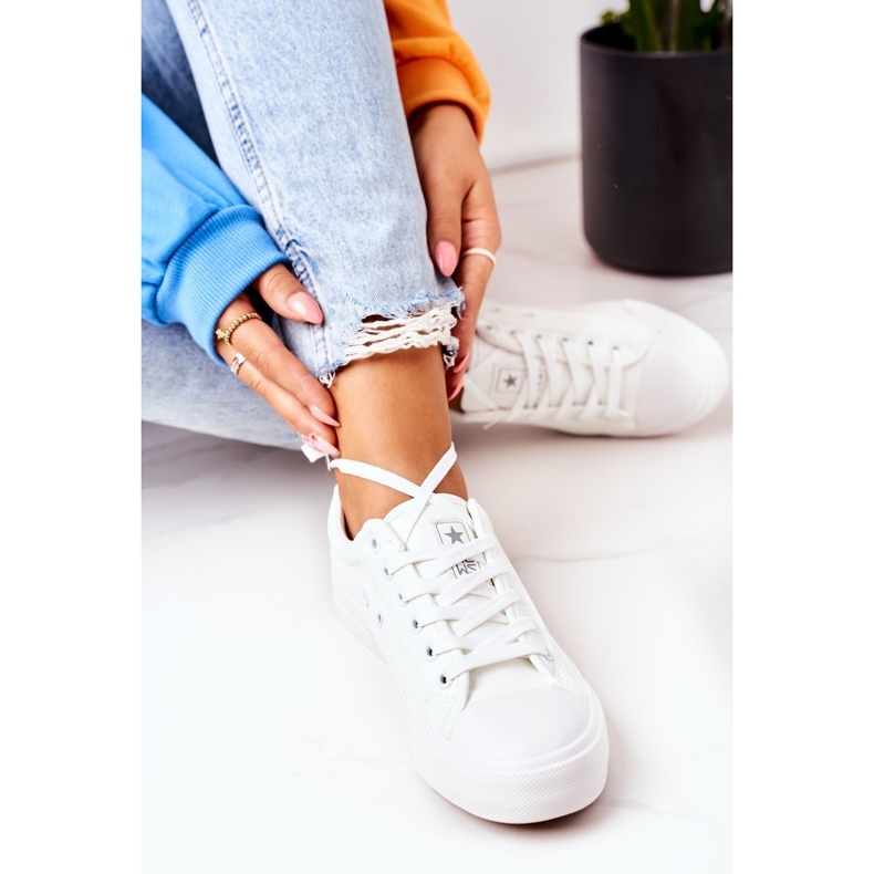 NEWS Naisten nahkakengät Valkoinen Mega 1