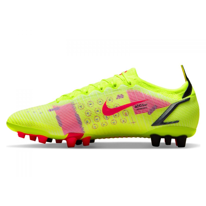 Nike Vapor 14 Elite Ag M CZ8717-760 jalkapallokengät keltainen vihreä 1