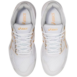 Asics Upcourt 4 W 1072A055 103 lentopallokengät valkokulta valkoinen 1