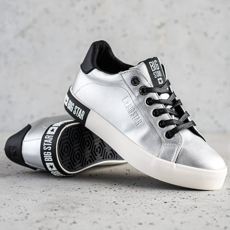 Naisten lenkkarit Big Star II274034 hopea 1