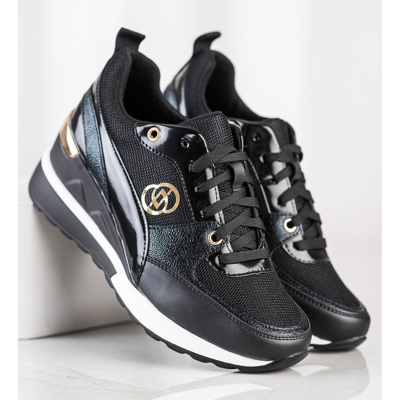 Evento Muodikkaat kiilamaiset lenkkarit musta 1