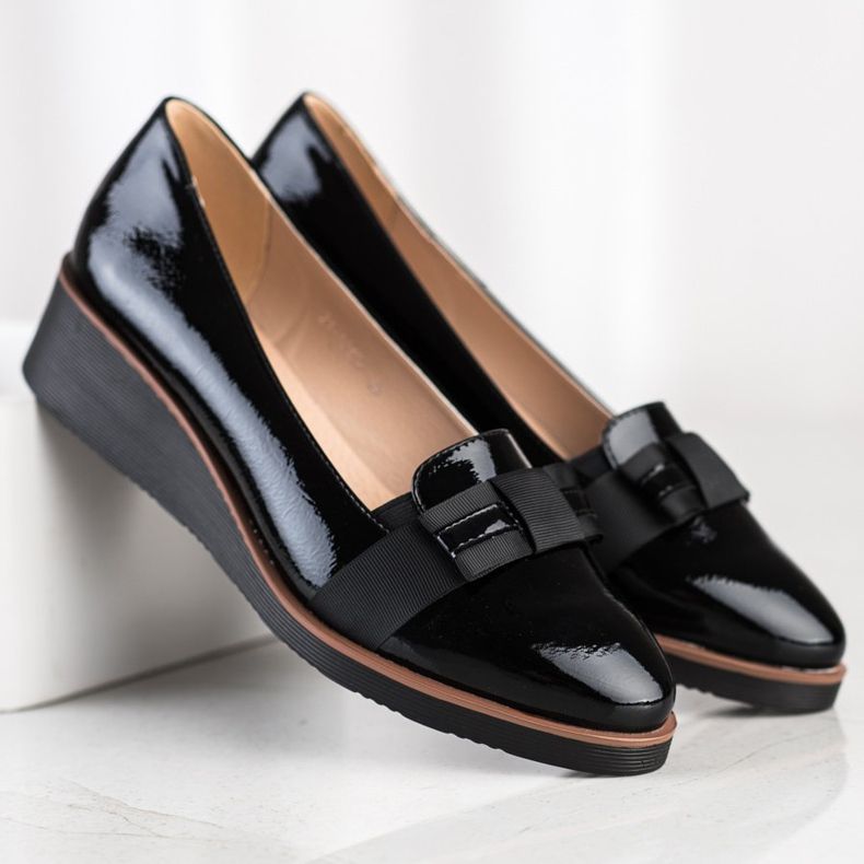 W. Potocki Kengät koristeellisella nauhalla musta 1