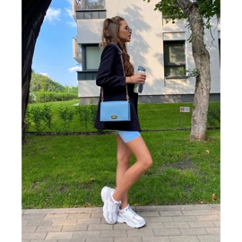 Naisten urheilukengät Memory Foam Big Star HH274255 Valkoinen-violetti harmaa 1