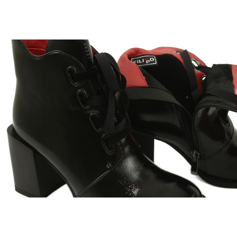 Tyylikkäät saappaat postimustalla Filippo DBT3109 / 21 BK 4