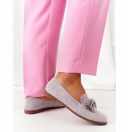 EVE Harmaat mokkanahkakengät, joissa on reunat Alicante 21PB35-3530 3