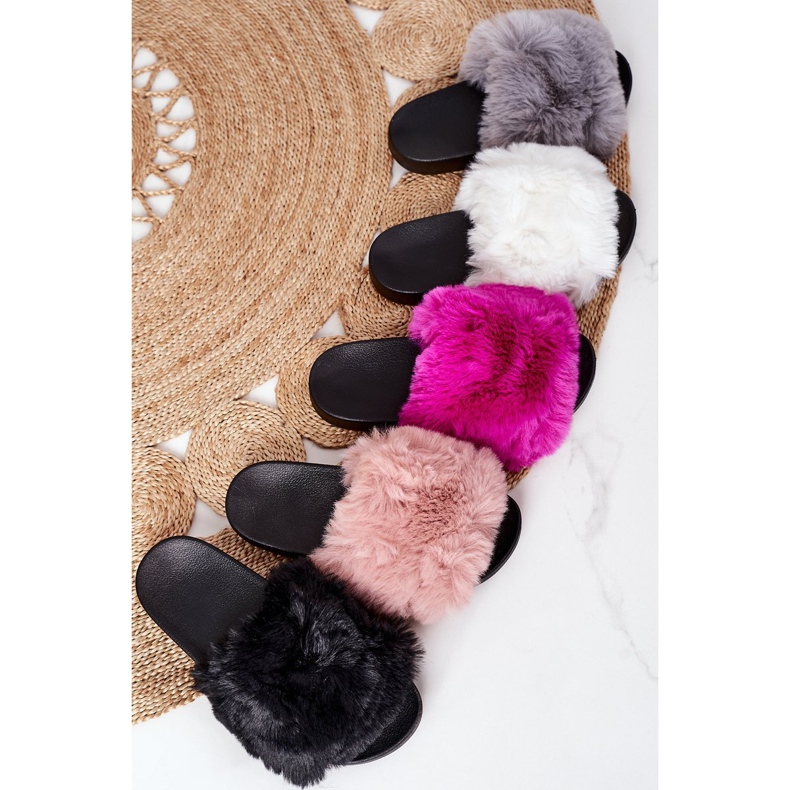 FJ1 Kumiset tohvelit turkisharmaa pehmeä 1