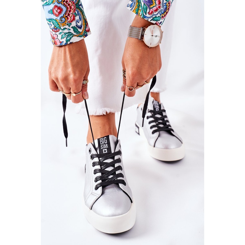 Naisten nahkakengät Big Star II274034 Hopea 1