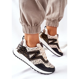 Logowane Urheilukengät Tennarit Beige ja Musta Always 1 Logowane Urheilukengät Tennarit Beige ja Musta Always 1