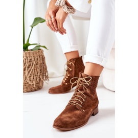 Alberto Violli Mokkanahka, jossa avoin kuvio Ruskea Josie 2