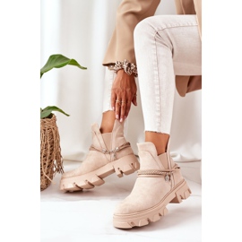 PS1 Lämmin saappaat Jodhpur saappaat Beige Hyvä idea 2