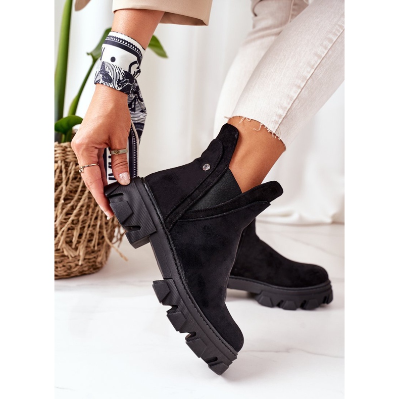 PS1 Lämmin saappaat Musta Jodhpur saappaat Hyvä idea 1