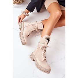 PS1 Mokkanahkaiset lämpimät työntekijät beige Hadleyn kivillä 1