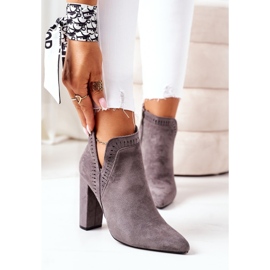 Lämmin saappaat post Grey Sally harmaa 2