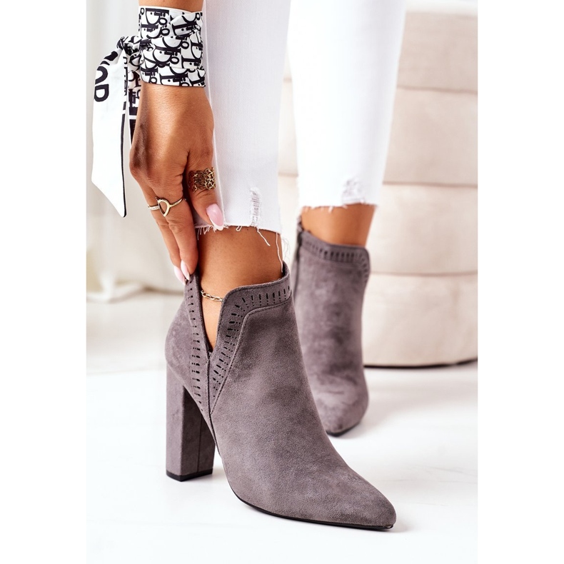 Lämmin saappaat post Grey Sally harmaa 2