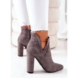 Lämmin saappaat post Grey Sally harmaa 1