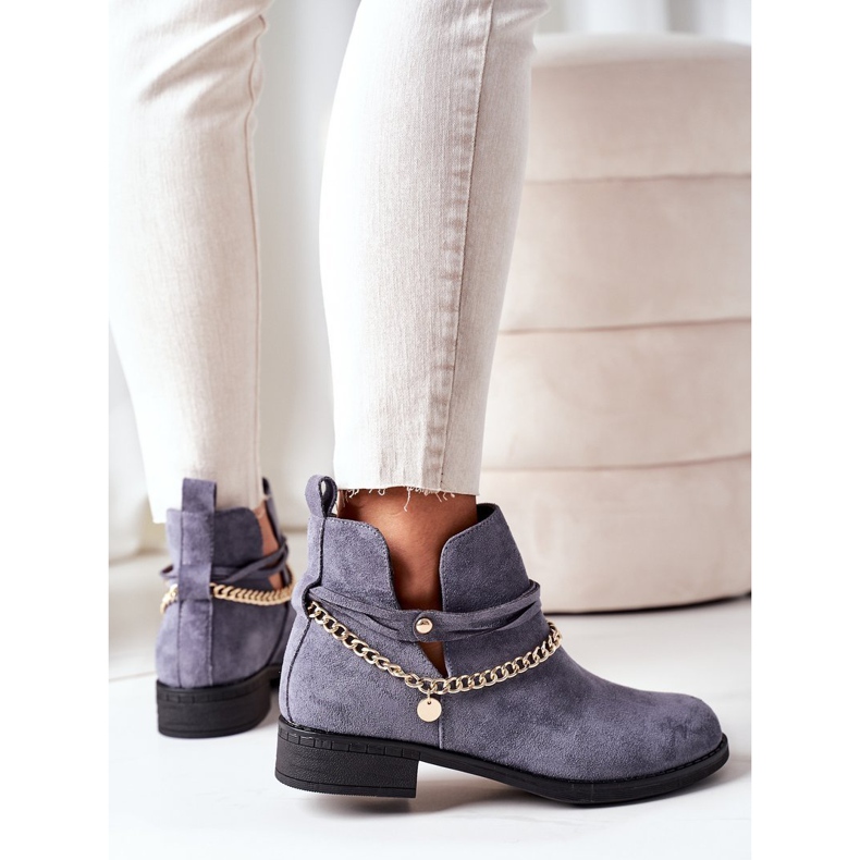 PS1 Mokkanahkaiset ketjut Blue Elvira sininen 1