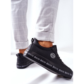 Nahka lenkkarit Big Star II274074 Musta Platform 1