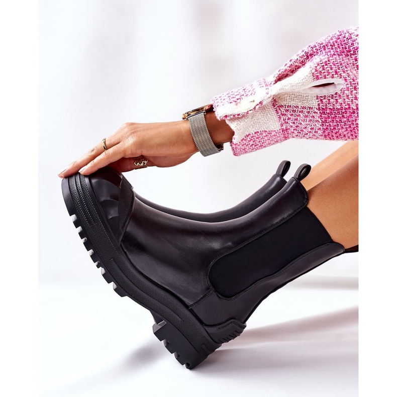 Mustat lämpimät saapikkaat Jodhpur -saappaat Time Off 1