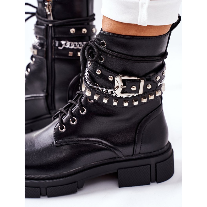 Mustat työsaappaat Grosstick -soljella 1