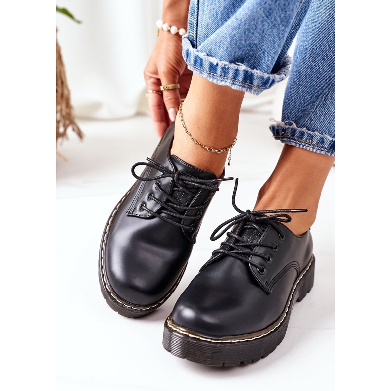 Nahkaiset Oxford -kengät Big Star II274107 musta 2