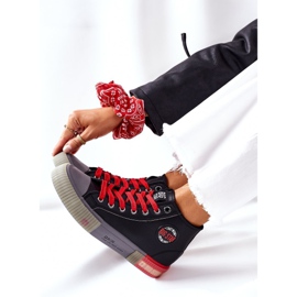 Nahkatossut Big Star II274139 Musta punainen 1