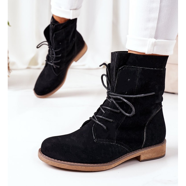 PS1 Mustat Violetta -mustat saappaat, joissa on kaksinkertaiset päälliset 1