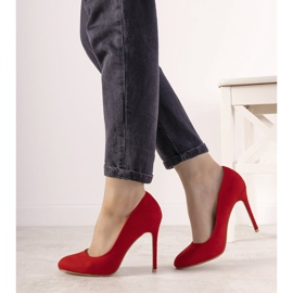 Punaiset pumput Dermeno -kantapäässä punainen 2