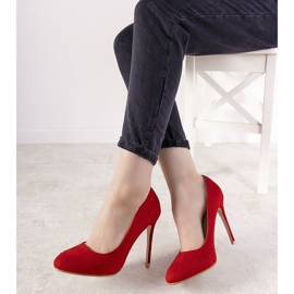 Punaiset pumput Dermeno -kantapäässä punainen 1