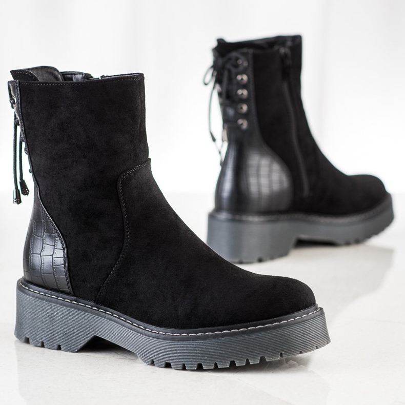 J. Star Mokkanahkaiset sidonta musta 1