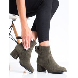 J. Star Khaki -saappaat koristeellisella siteellä vihreä 2