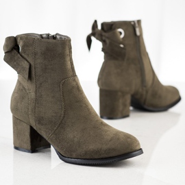 J. Star Khaki -saappaat koristeellisella siteellä vihreä 1