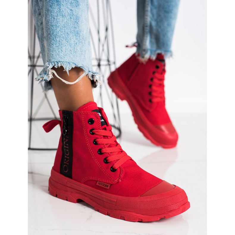 Goodin Alkuperäiset korkeat lenkkarit punainen 2