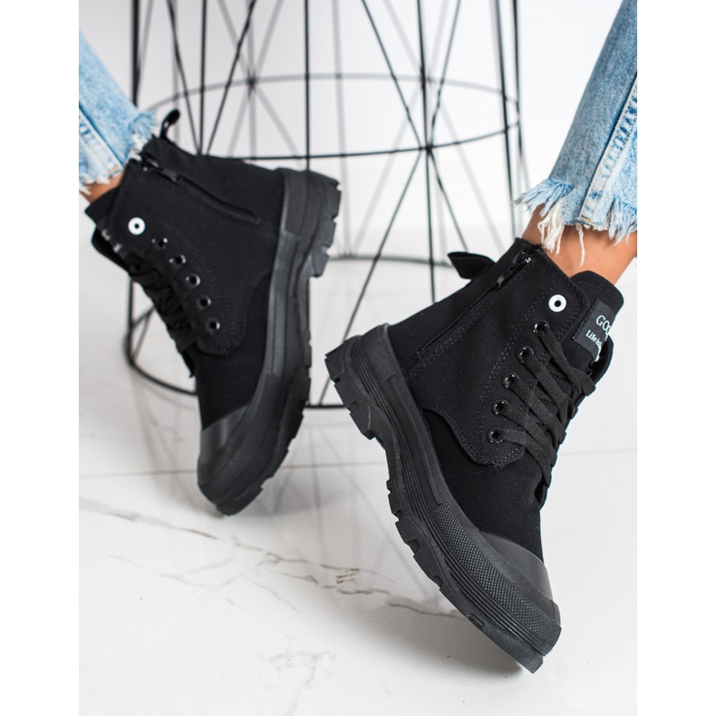 Goodin Alkuperäiset korkeat lenkkarit musta 2