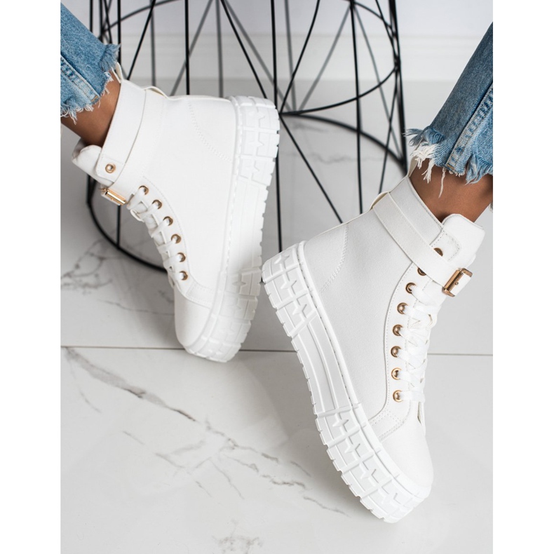 Goodin Lenkkarit Platformissa Tasku valkoinen 2