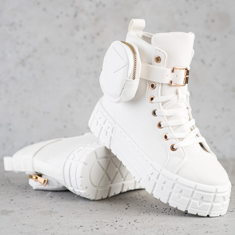 Goodin Lenkkarit Platformissa Tasku valkoinen 1