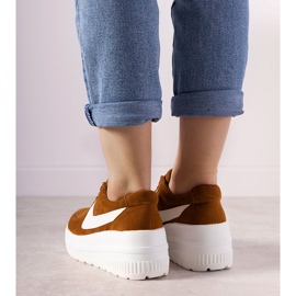 Ruskeat urheilukengät, joissa on korkea Chillout -pohja 2