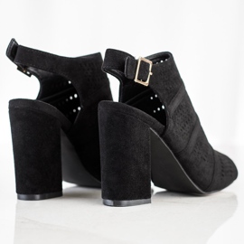 Renda Avoimet sandaalit postissa musta 1