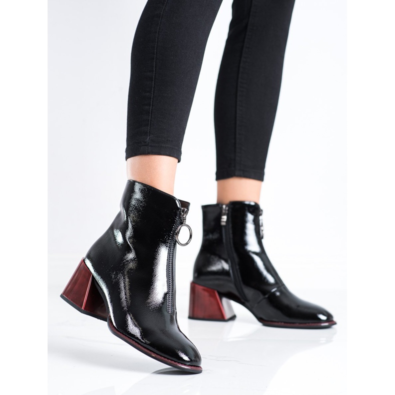 Filippo Tyylikkäät saappaat vetoketjulla musta 2